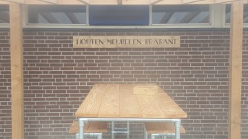 Steigerhouten tafel Steigerbuis